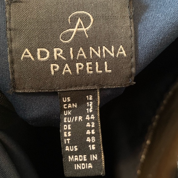 ✨Adrianna Papell Scalloped Beaded Blouson Gown - Picture 5 of 5